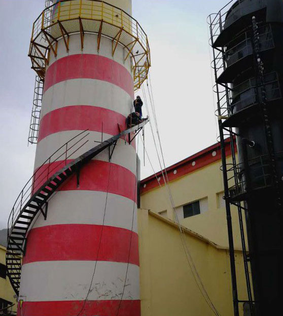 烟囱安装平台爬梯